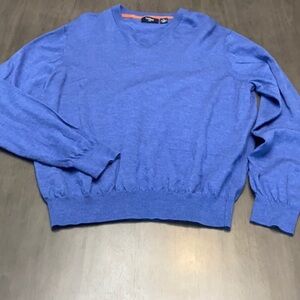 Blue Hickey Golf merino wool sweater men’s XL